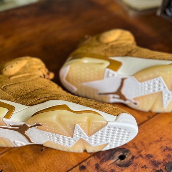 Nike Air Jordan 6 VI Retro Wheat Men’s Size 13 Golden Harvest - Picture 6 of 10